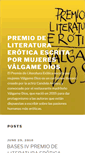 Mobile Screenshot of premioliteraturavalgamedios.com