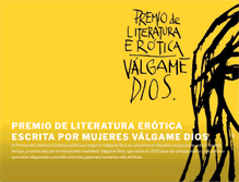 Tablet Screenshot of premioliteraturavalgamedios.com